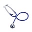 STETHOSCOPE BLACK DUAL HEAD 22" EACH