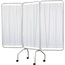 PRIVACY SCREEN 3 PANEL WHITE CASTERS & CRUTCH TIPS